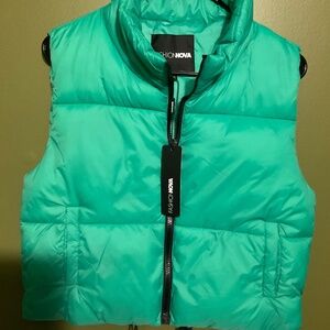 Can’t Handle It Puffer Vest - Kelly Green